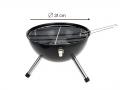 Grillboll 31 cm, svart